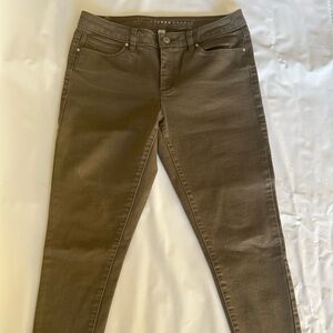 Women’s Lauren Conrad Ankle Skinny Green / Brown Denim Jeans 8